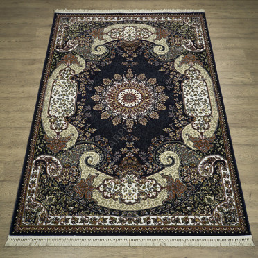 Ковер российский 25740-29733 Tabriz (PP Heatset Высокоплотный, синий)