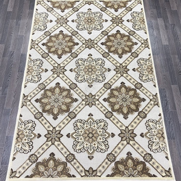 Ковер бельгийский 5137498440 KUNDUZ (Вискоза, кремовый)