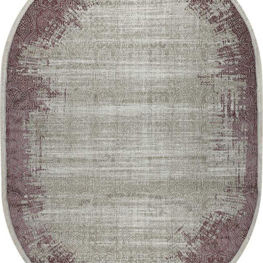 Ковер турецкий 36949A Sanat Viscon (полиэстер хит сет, бежевый, фиолетовый)