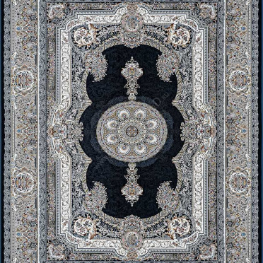 Иранский ковер Iran Mashad 1500 G173 (Акрил, синий, серый)