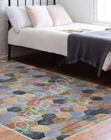 Ковер бельгийский 63456-2626 Argentum Platinum (PP Heatset Высокоплотный)