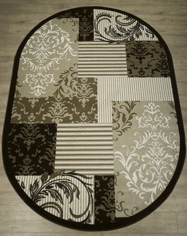 Ковер российский 22304-29655 Круиз (PP Heatset Высокоплотный) овальный