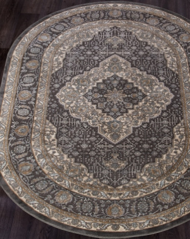 Ковер российский D736 SERENITY (Хит-сет, коричневый) овальный