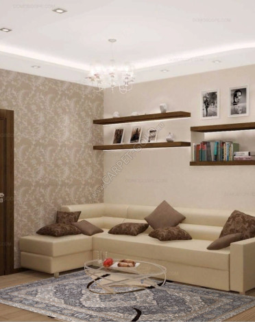 Ковер российский D736 SERENITY (Хит-сет, коричневый)