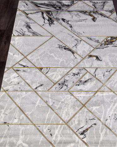 Ковер турецкий 04428E OMEGA (полиэстер хит сет, серый)