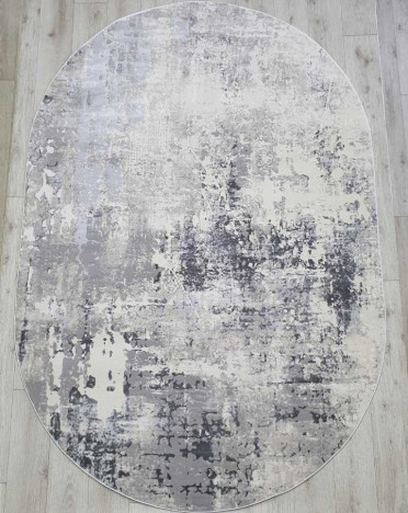 Ковер овальный турецкий 36540A Amatis Reis (Акрил, серый)