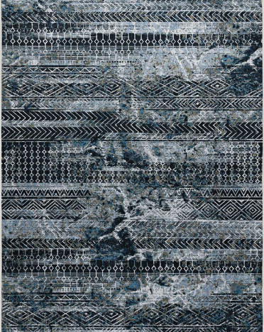Ковер турецкий 3102 Otantik (Полиэстер, синий, серый)