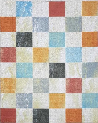 Ковер турецкий MK044 Qum (Полиэстер хит-сет, разноцветный)