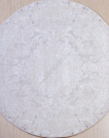 Ковер турецкий 4959Z Elegance (Полиэстер, серый) круглый