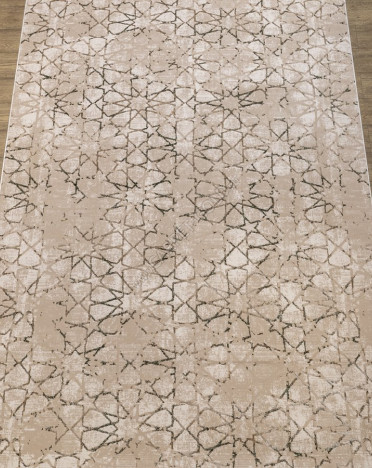 Ковер турецкий TT39D Rich (Полиэстер хит-сет, бежевый, желтый)