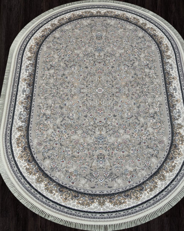 Ковер персидский 7006 MAKTUB (Акрил, серый) овальный