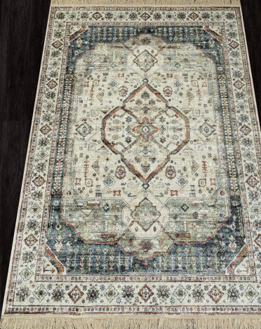 Ковер бельгийский 914155-6161 ROYAL PALACE (Вискоза, разноцветный, кремовый)