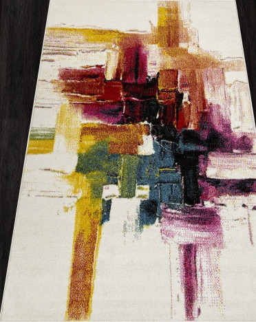 Ковер российский 2752 RIO (Фризе, разноцветный, кремовый)