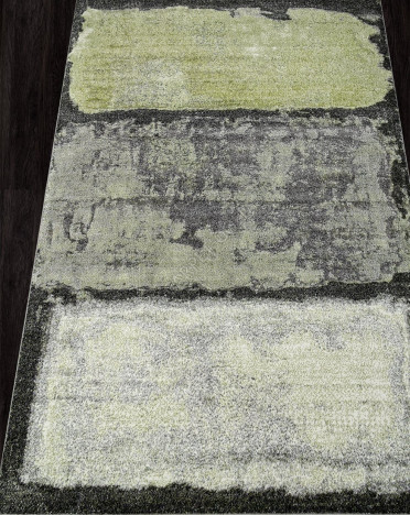 Ковер российский C083 RIO (Фризе, зеленый, серый)