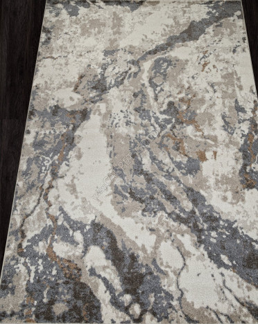 Ковер российский F329 TORNADO (Фризе, бежевый, серый)