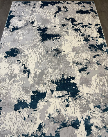 Ковер российский AS22 LIMAN (Полиэстер, серый, голубой)