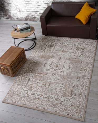 Ковер 04089A - CREAM HB / LIGHT GRI HB - Прямоугольник - коллекция NOVA