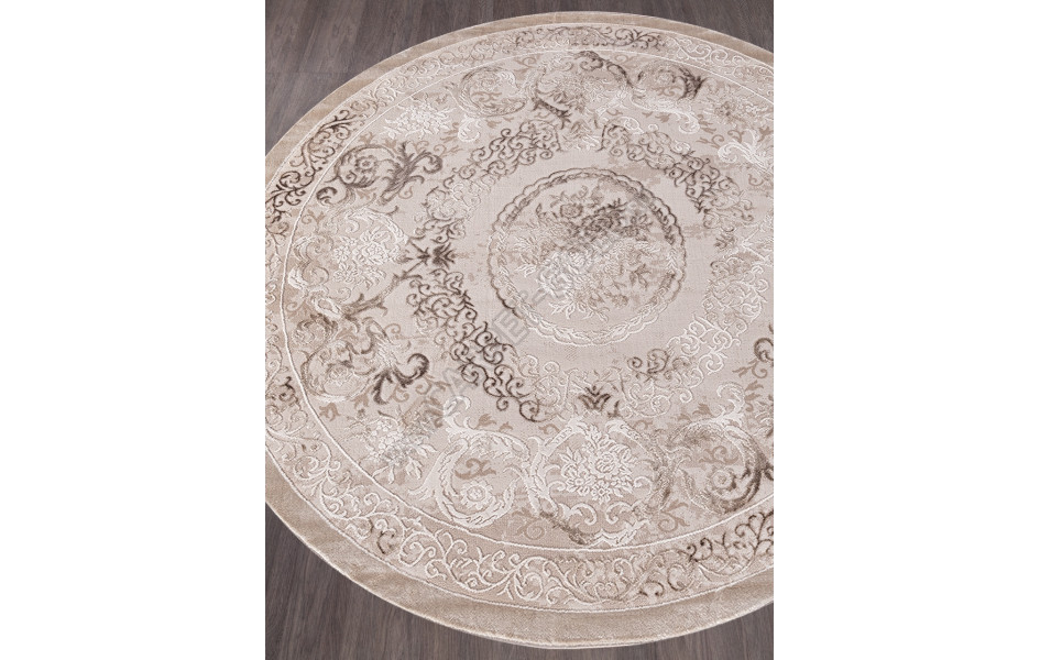 Ковер 03701A - BROWN / BROWN - Круг ARMINA