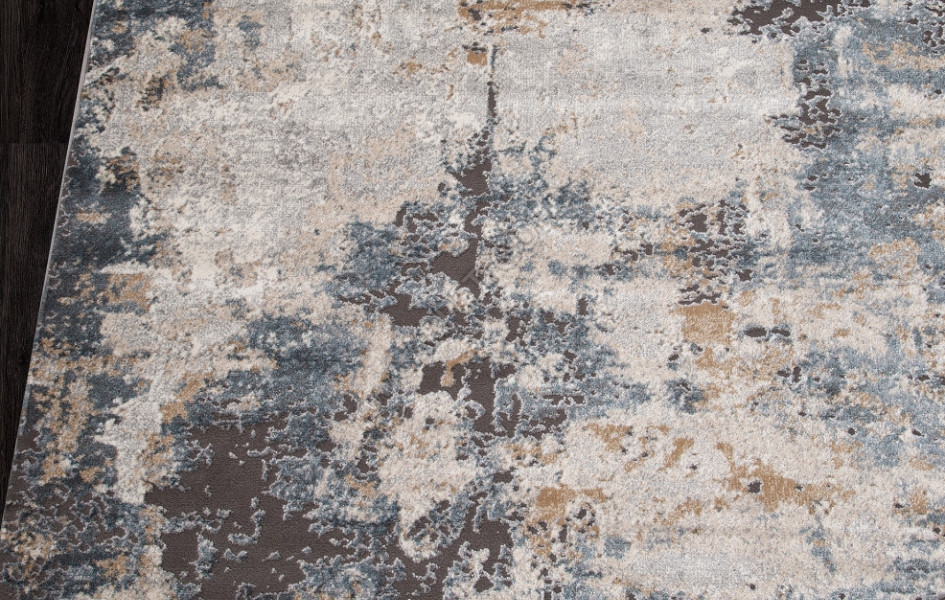 Ковер D742 - BEIGE-BLUE - Прямоугольник - коллекция SERENITY