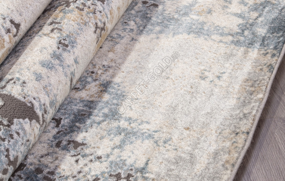 Ковер D742 - BEIGE-BLUE - Прямоугольник - коллекция SERENITY