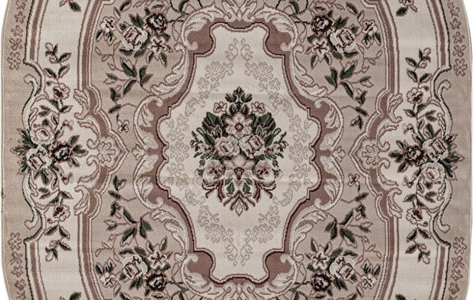 Ковер D017 - BEIGE - Овал - коллекция GAVANA