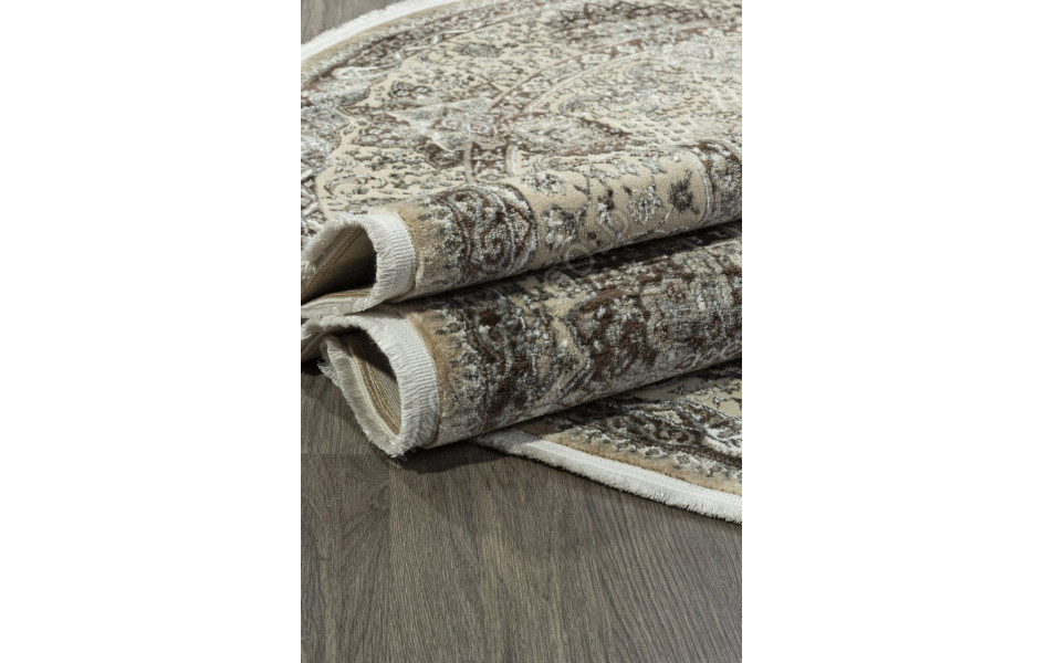 Ковер D414 - BEIGE - Овал - коллекция DOLCE