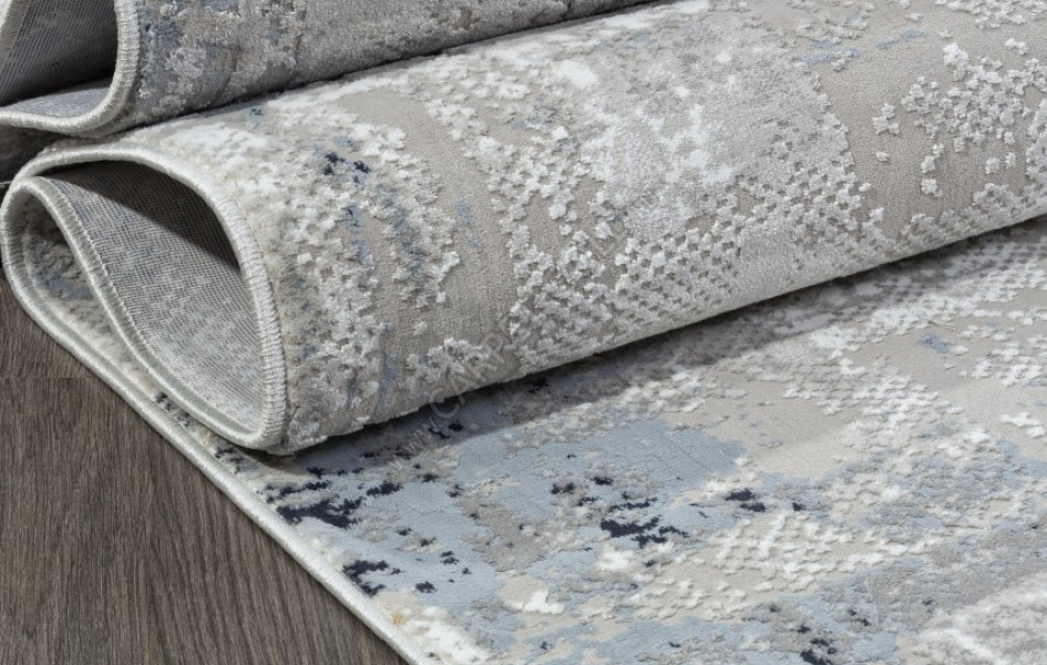 Ковер C288AH - GREY / L.BLUE - Прямоугольник - коллекция LORENZO