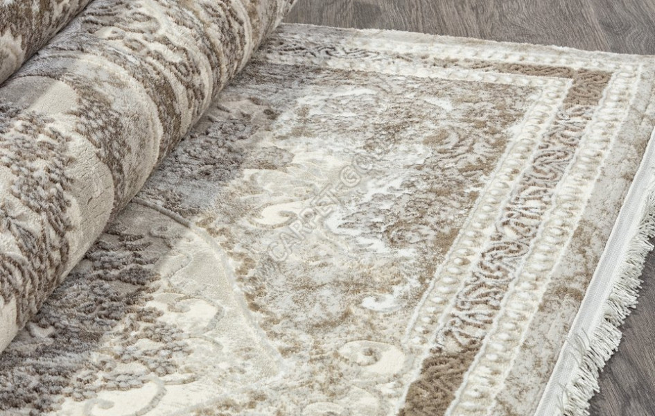 Ковер N2044A - CREAM / CREAM - Прямоугольник - коллекция POMPEI