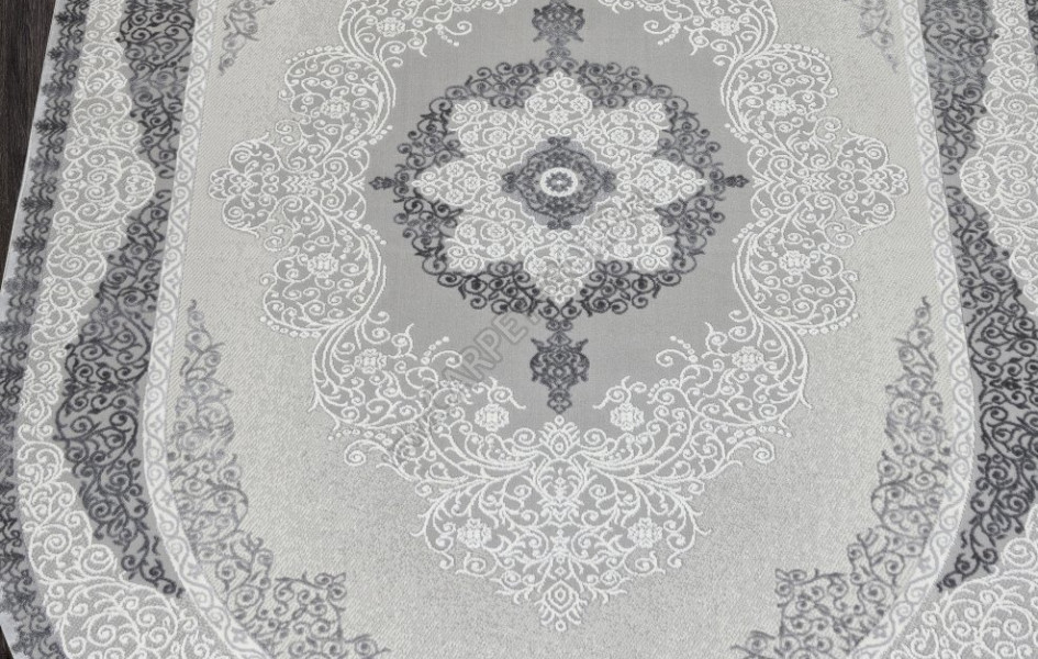Ковер GL074G - GREY / GREY - Овал - коллекция NENSI