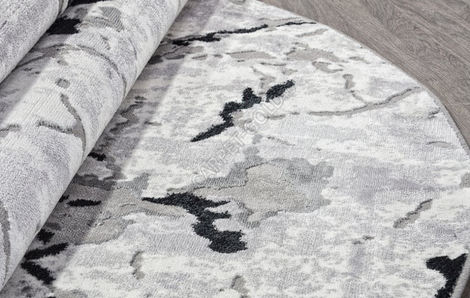 Ковер F289 - DARK GRAY - Овал - коллекция PALERMO