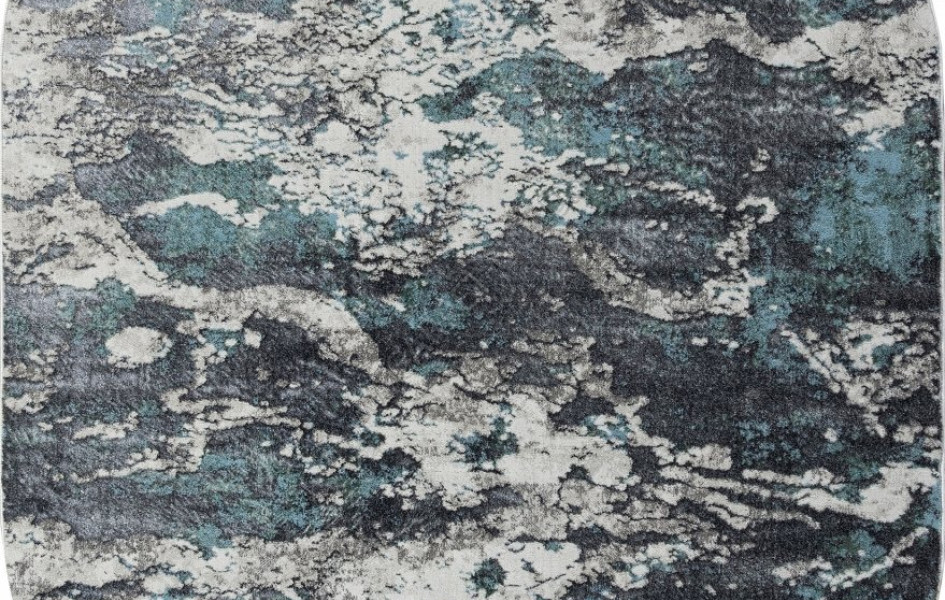 Ковер 02463H - BLUE / GREY - Овал - коллекция SAFARI