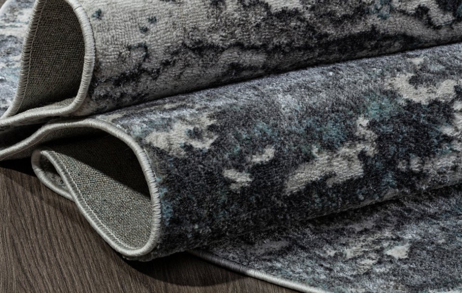 Ковер 02463H - BLUE / GREY - Овал - коллекция SAFARI
