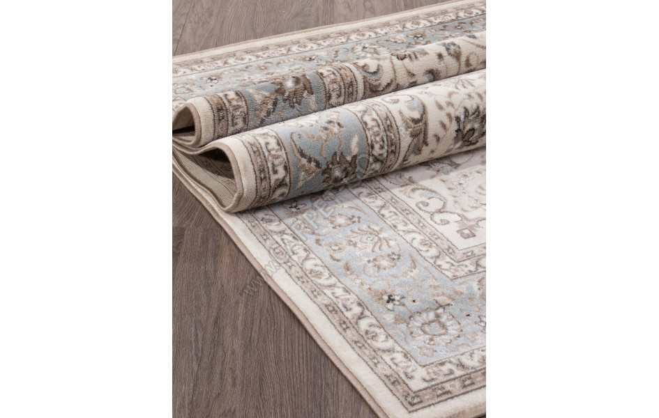 Ковер F014 - CREAM-L.BLUE - Прямоугольник - коллекция VALENCIA DELUXE