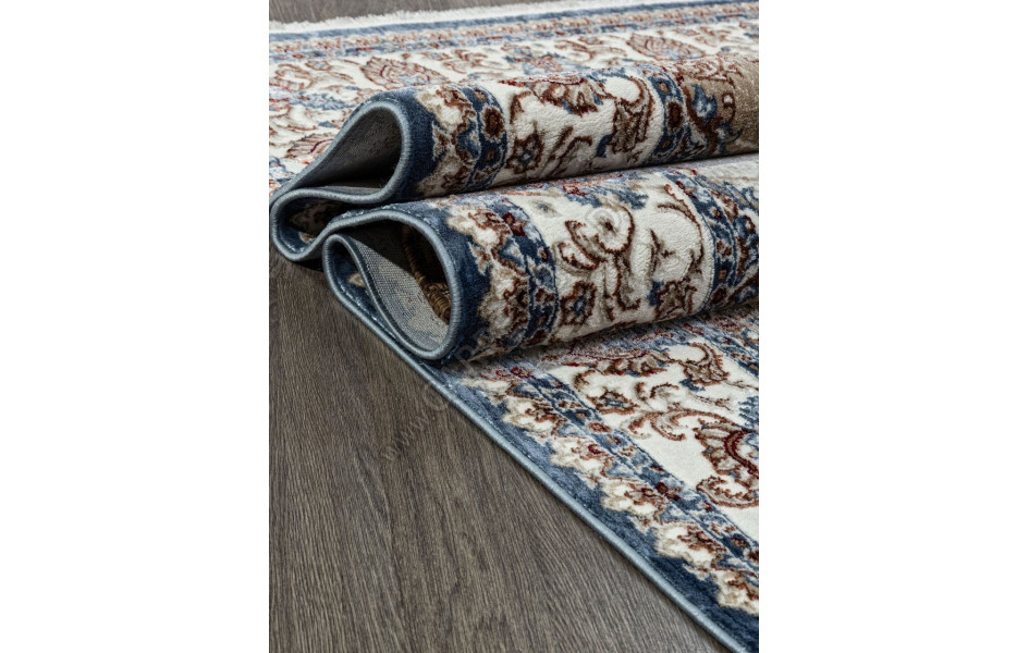 Ковер 00633A - D.BLUE FDY / BEIGE FDY - Прямоугольник - коллекция ASADU