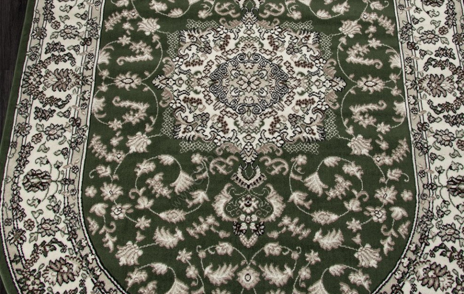 Ковер D412 - GREEN - Овал - коллекция GAVANA
